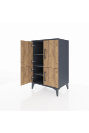 Hyperion Komodin 3 Raflı 4 Kapaklı 60x44x96 - S47M039V6B