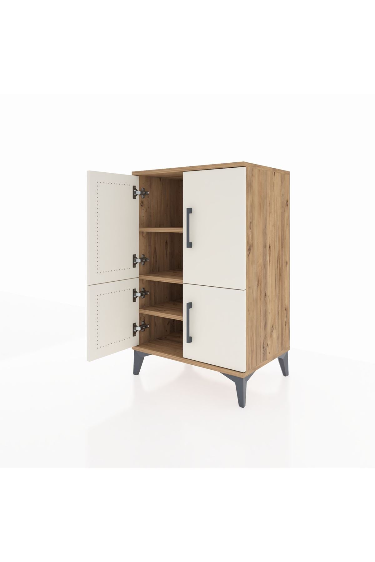 Hyperion Komodin 3 Raflı 4 Kapaklı 60x44x96 - S47M039V7B