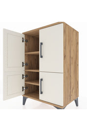 Hyperion Komodin 3 Raflı 4 Kapaklı 60x44x96 - S47M039V7B