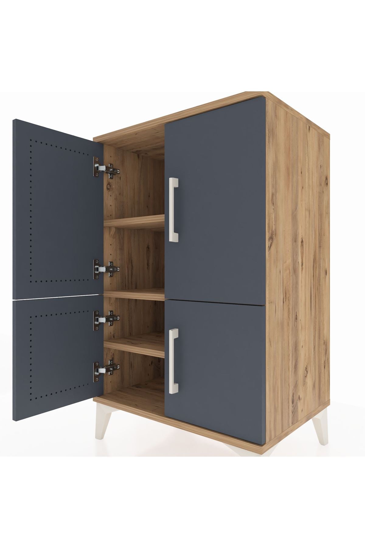 Hyperion Komodin 3 Raflı 4 Kapaklı 60x44x96 - S47M039V8B