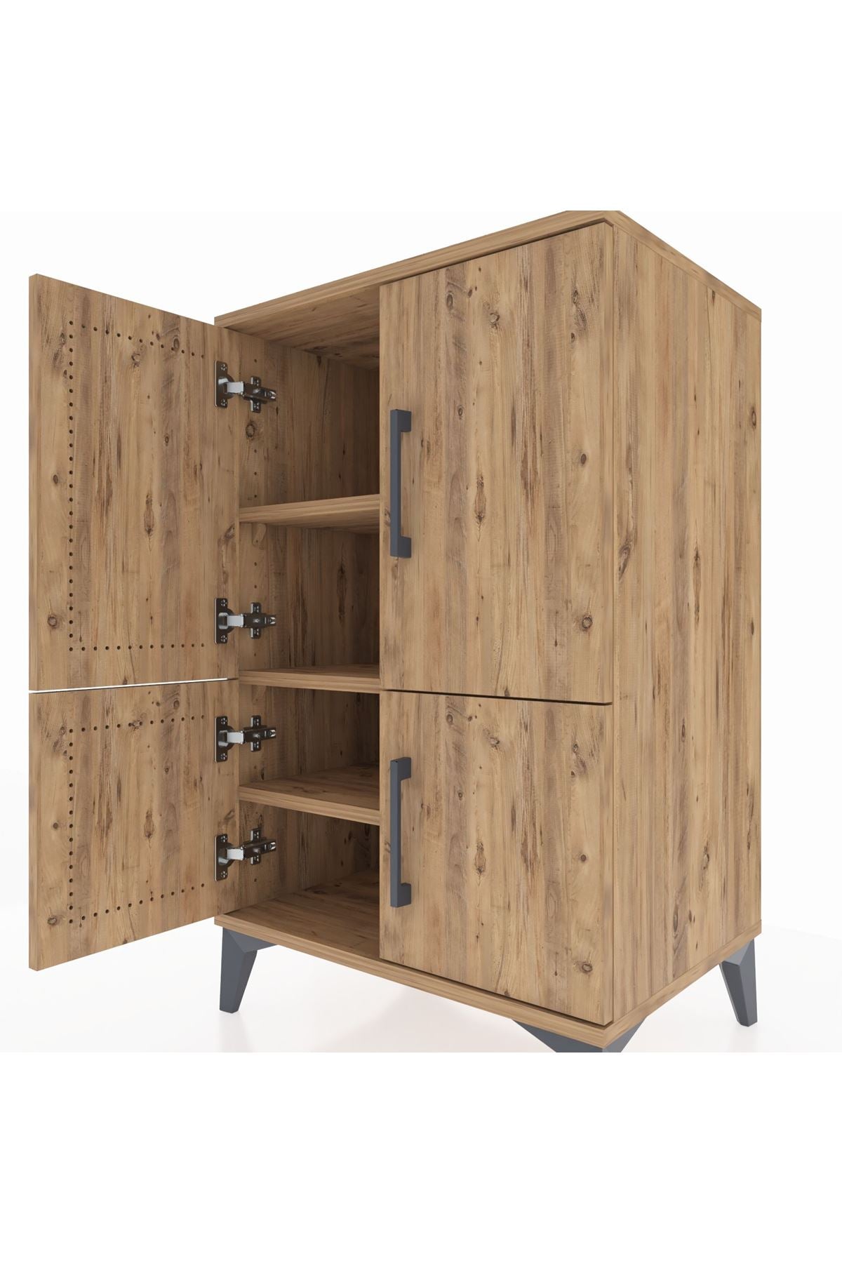 Hyperion Komodin 3 Raflı 4 Kapaklı 60x44x96 - S47M039V9B