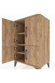 Hyperion Komodin 3 Raflı 4 Kapaklı 60x44x96 - S47M039V9B