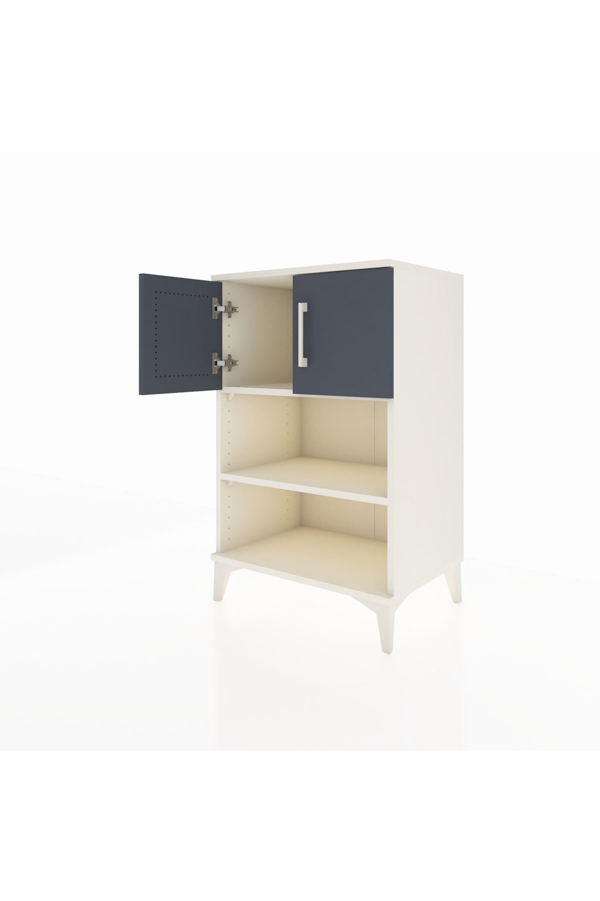 Hyperion Komodin 2 Raflı 2 Kapaklı 60x44x96 - S47M040V2B