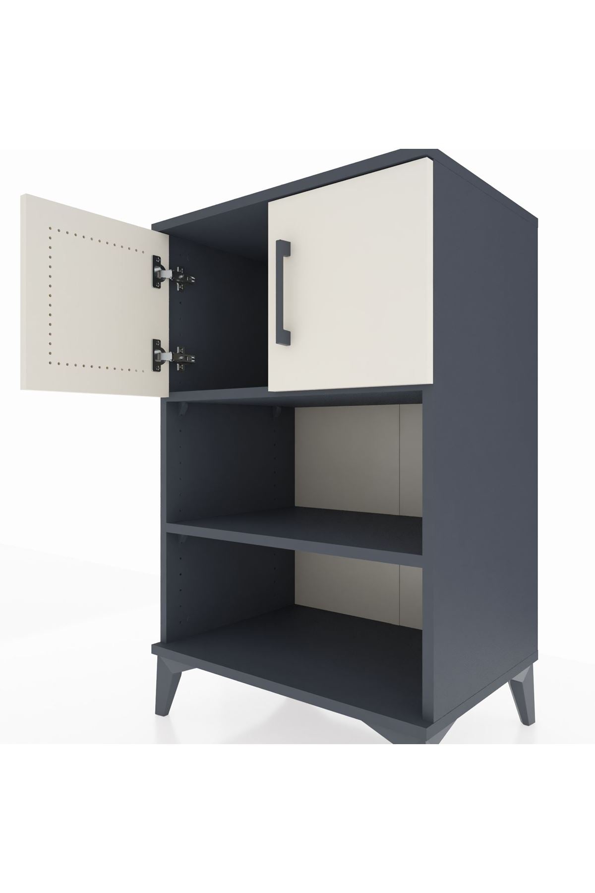 Hyperion Komodin 2 Raflı 2 Kapaklı 60x44x96 - S47M040V4B