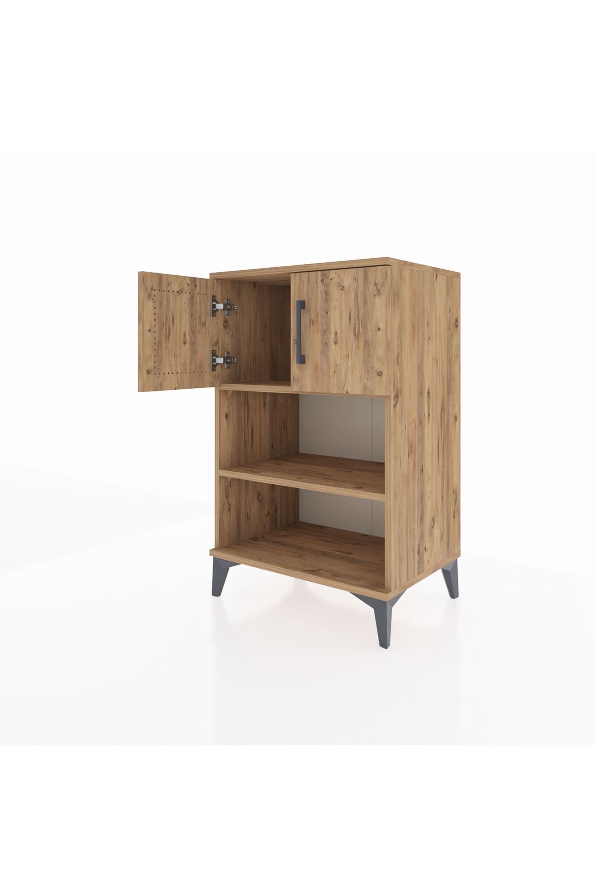 Hyperion Komodin 2 Raflı 2 Kapaklı 60x44x96 - S47M040V9B