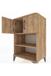 Hyperion Komodin 2 Raflı 2 Kapaklı 60x44x96 - S47M040V9B