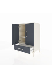 Hyperion Komodin 3 Raflı Tek Çekmeceli 2 Kapaklı 60x44x96 - S47M041V2B