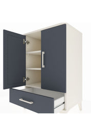 Hyperion Komodin 3 Raflı Tek Çekmeceli 2 Kapaklı 60x44x96 - S47M041V2B