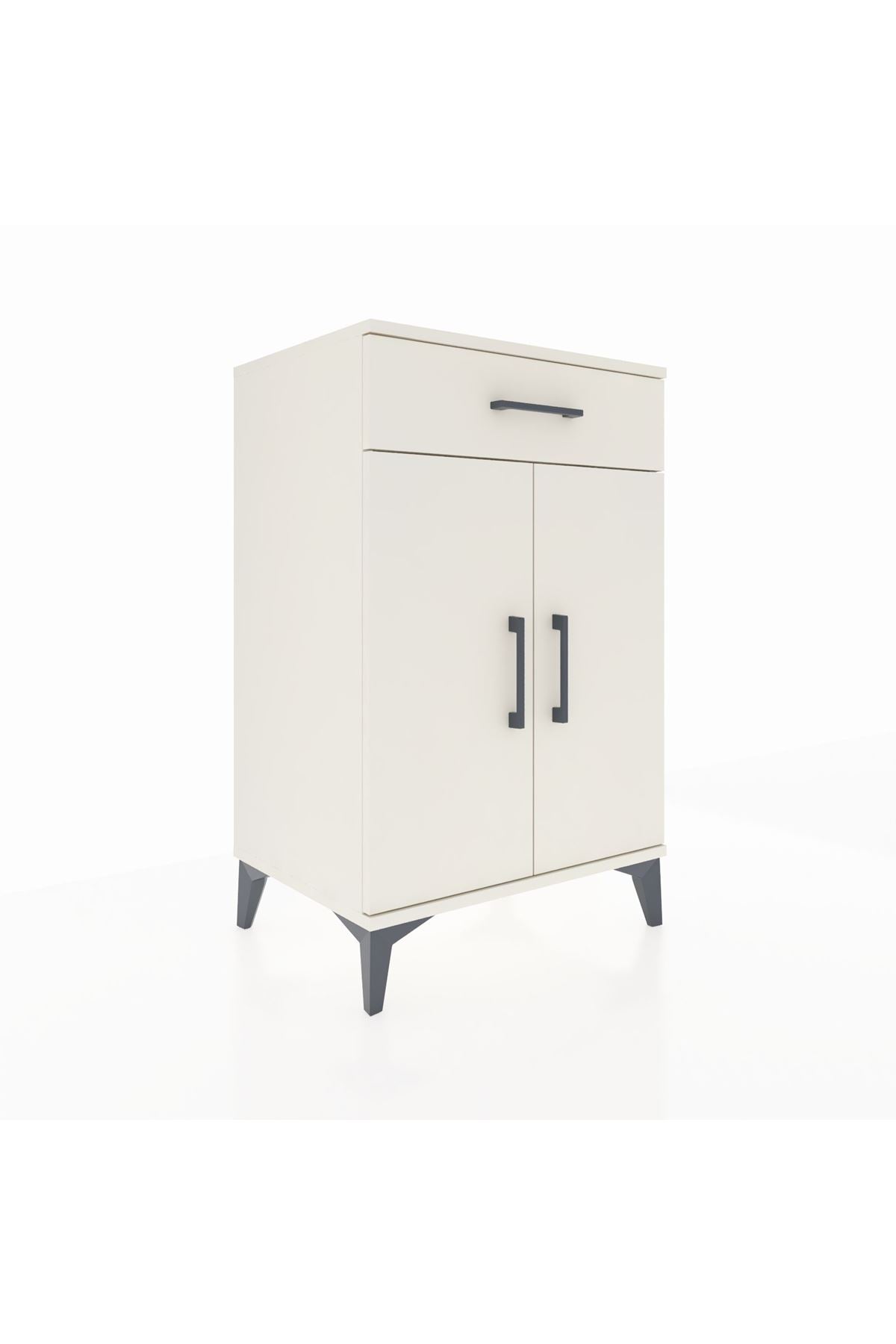 Hyperion Komodin 2 Raflı Tek Çekmeceli 2 Kapaklı 60x44x96 - S47M042V1B