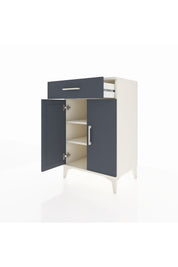 Hyperion Komodin 2 Raflı Tek Çekmeceli 2 Kapaklı 60x44x96 - S47M042V2B