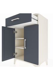 Hyperion Komodin 2 Raflı Tek Çekmeceli 2 Kapaklı 60x44x96 - S47M042V2B