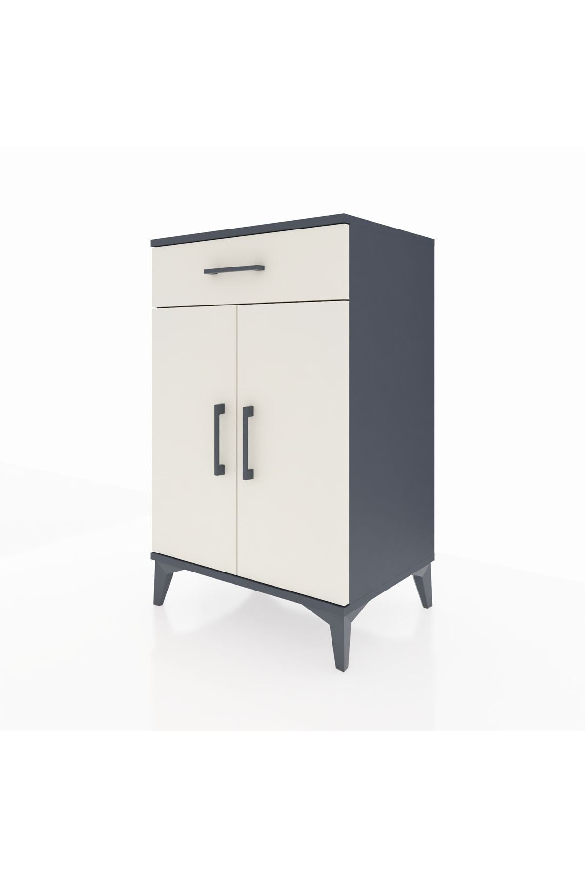 Hyperion Komodin 2 Raflı Tek Çekmeceli 2 Kapaklı 60x44x96 - S47M042V4B