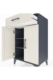 Hyperion Komodin 2 Raflı Tek Çekmeceli 2 Kapaklı 60x44x96 - S47M042V4B