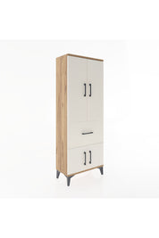 Arges Dolap 3 Raflı Tek Çekmeceli 4 Kapaklı 60x30x163 - S20M019V7A