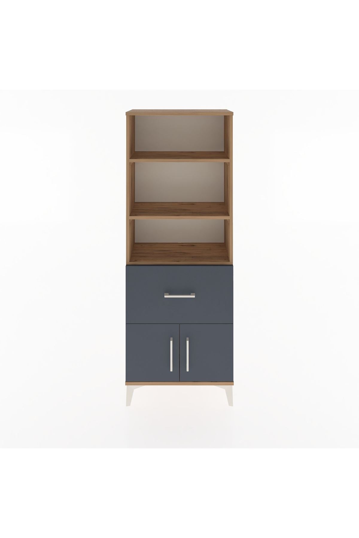 Arges Dolap 3 Raflı Tek Çekmeceli 2 Kapaklı 60x30x163 - S20M020V8A