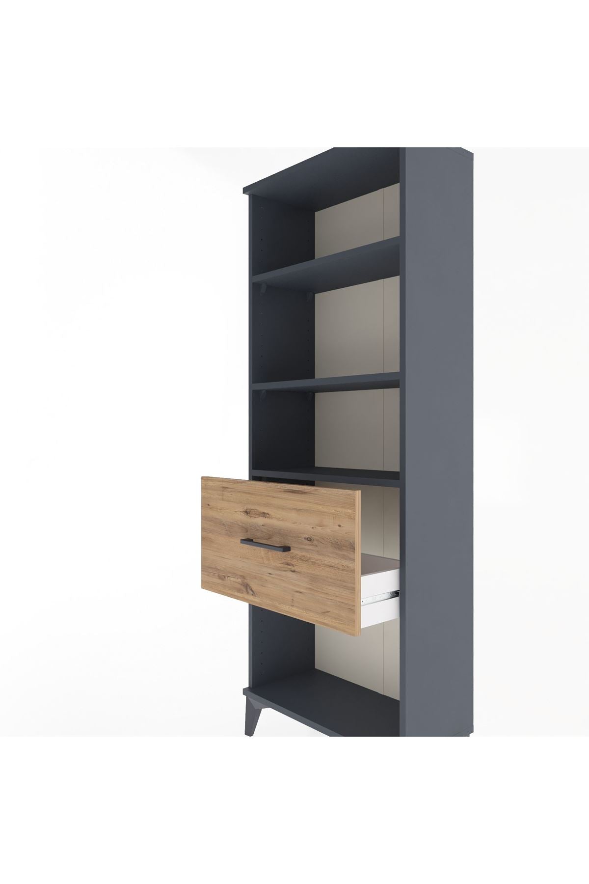 Arges Dolap 3 Raflı Tek Çekmeceli 60x30x163 - S20M022V6A
