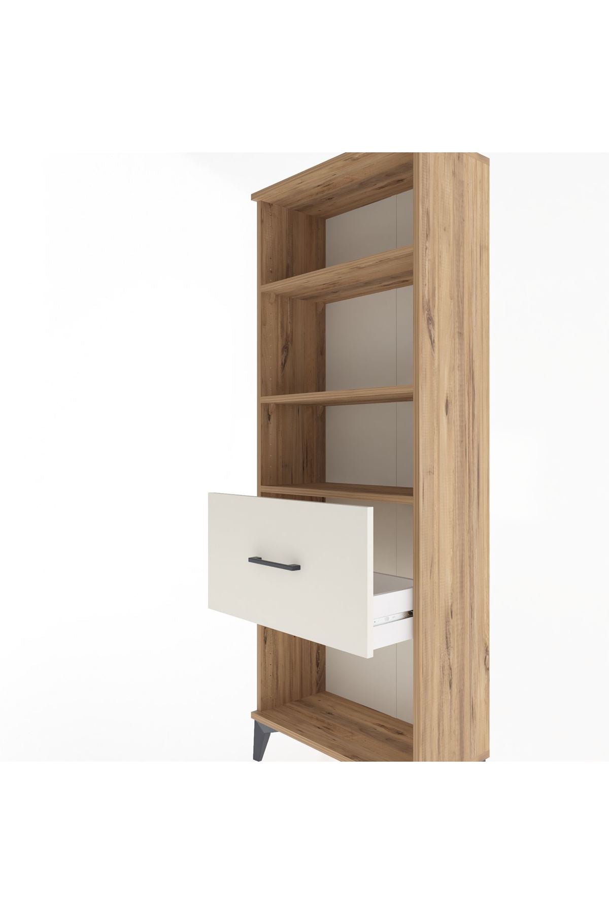 Arges Dolap 3 Raflı Tek Çekmeceli 60x30x163 - S20M022V7A