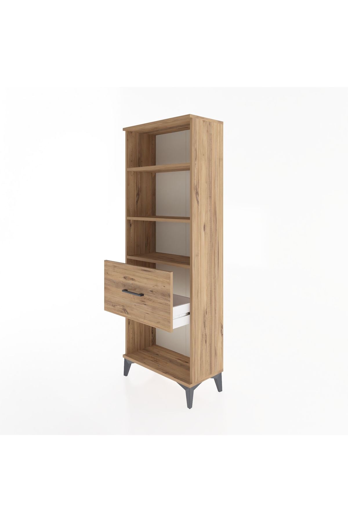 Arges Dolap 3 Raflı Tek Çekmeceli 60x30x163 - S20M022V9A