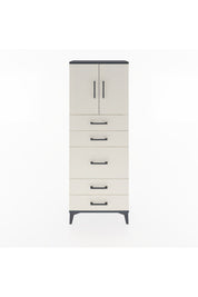 Arges Dolap 2 Raflı 5 Çekmeceli 2 Kapaklı 60x30x163 - S20M023V4A