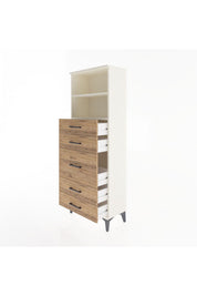 Arges Dolap 2 Raflı 5 Çekmeceli 60x30x163 - S20M024V3A