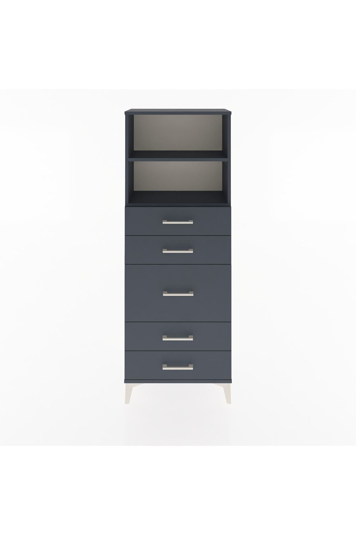 Arges Dolap 2 Raflı 5 Çekmeceli 60x30x163 - S20M024V5A