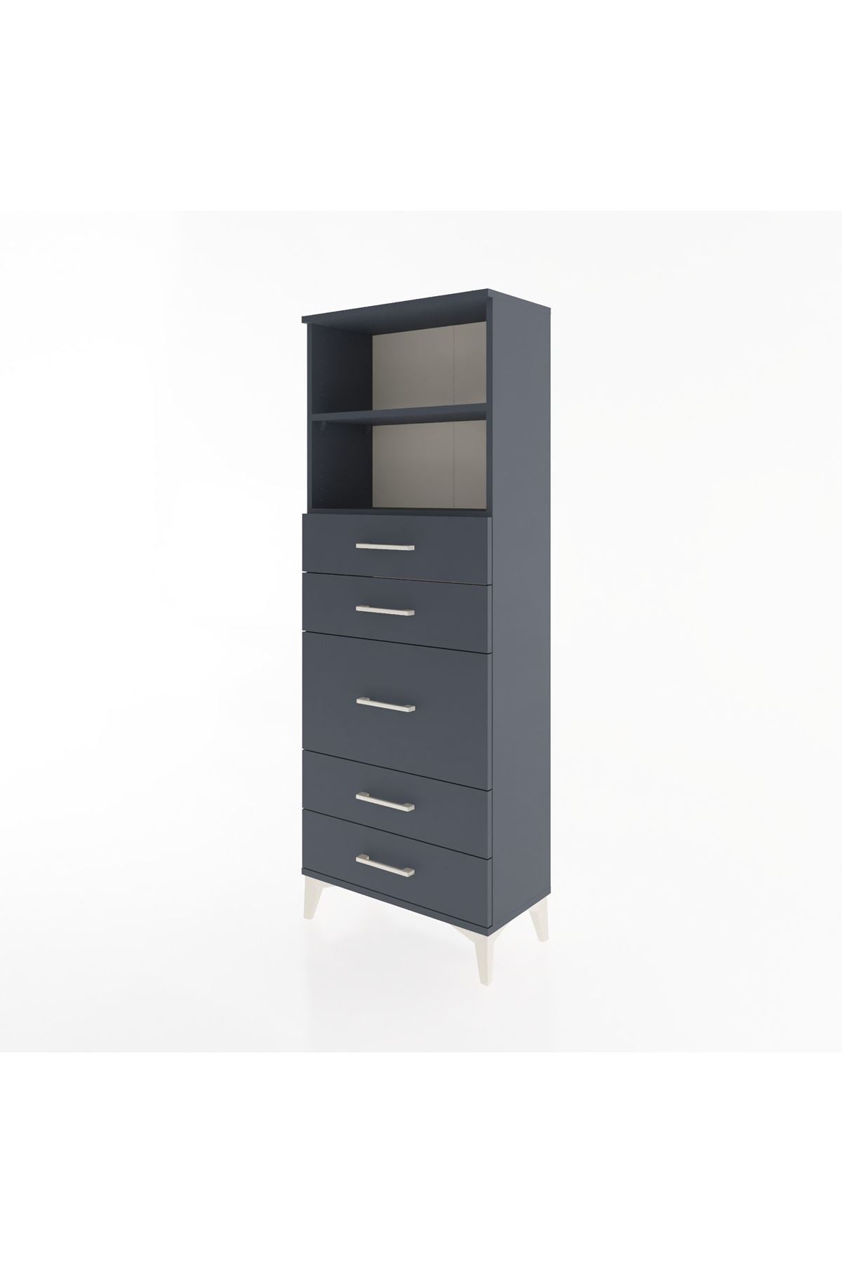 Arges Dolap 2 Raflı 5 Çekmeceli 60x30x163 - S20M024V5A