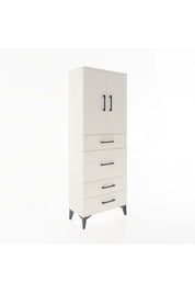 Arges Dolap 3 Raflı 4 Çekmeceli 2 Kapaklı 60x30x163 - S20M025V1A