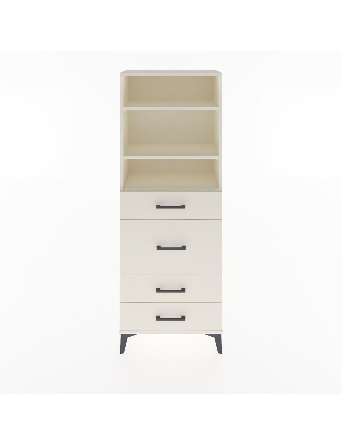Arges Dolap 3 Raflı 4 Çekmeceli 60x30x163 - S20M026V1A