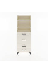 Arges Dolap 3 Raflı 4 Çekmeceli 60x30x163