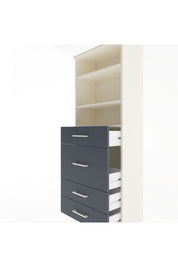 Arges Dolap 3 Raflı 4 Çekmeceli 60x30x163 - S20M026V2A