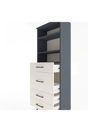 Arges Dolap 3 Raflı 4 Çekmeceli 60x30x163 - S20M026V4A