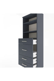 Arges Dolap 3 Raflı 4 Çekmeceli 60x30x163 - S20M026V5A
