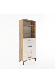 Arges Dolap 3 Raflı 4 Çekmeceli 60x30x163 - S20M026V7A