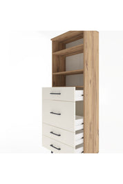 Arges Dolap 3 Raflı 4 Çekmeceli 60x30x163 - S20M026V7A