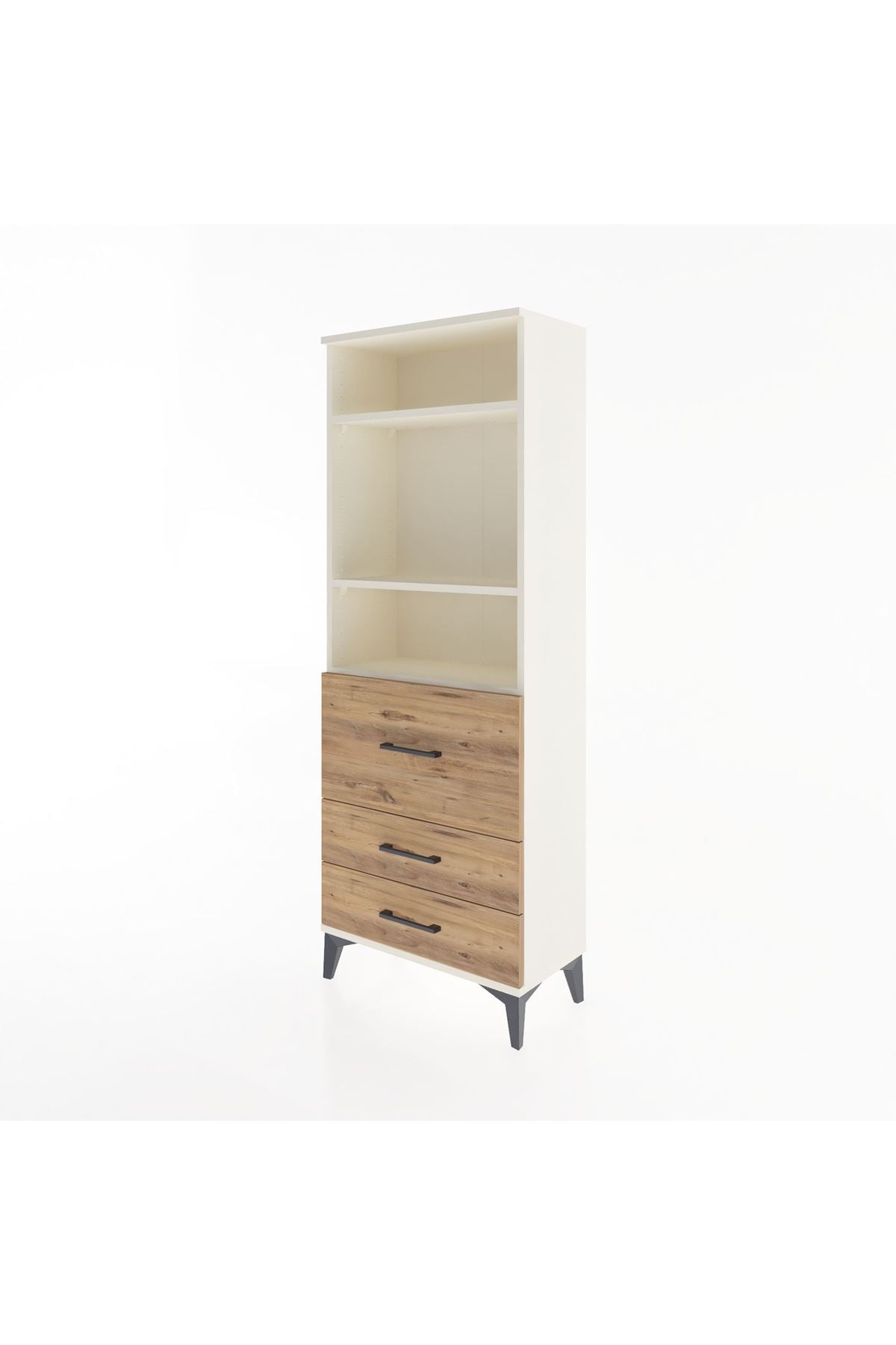 Arges Dolap 3 Raflı 3 Çekmeceli 60x30x163 - S20M028V3A