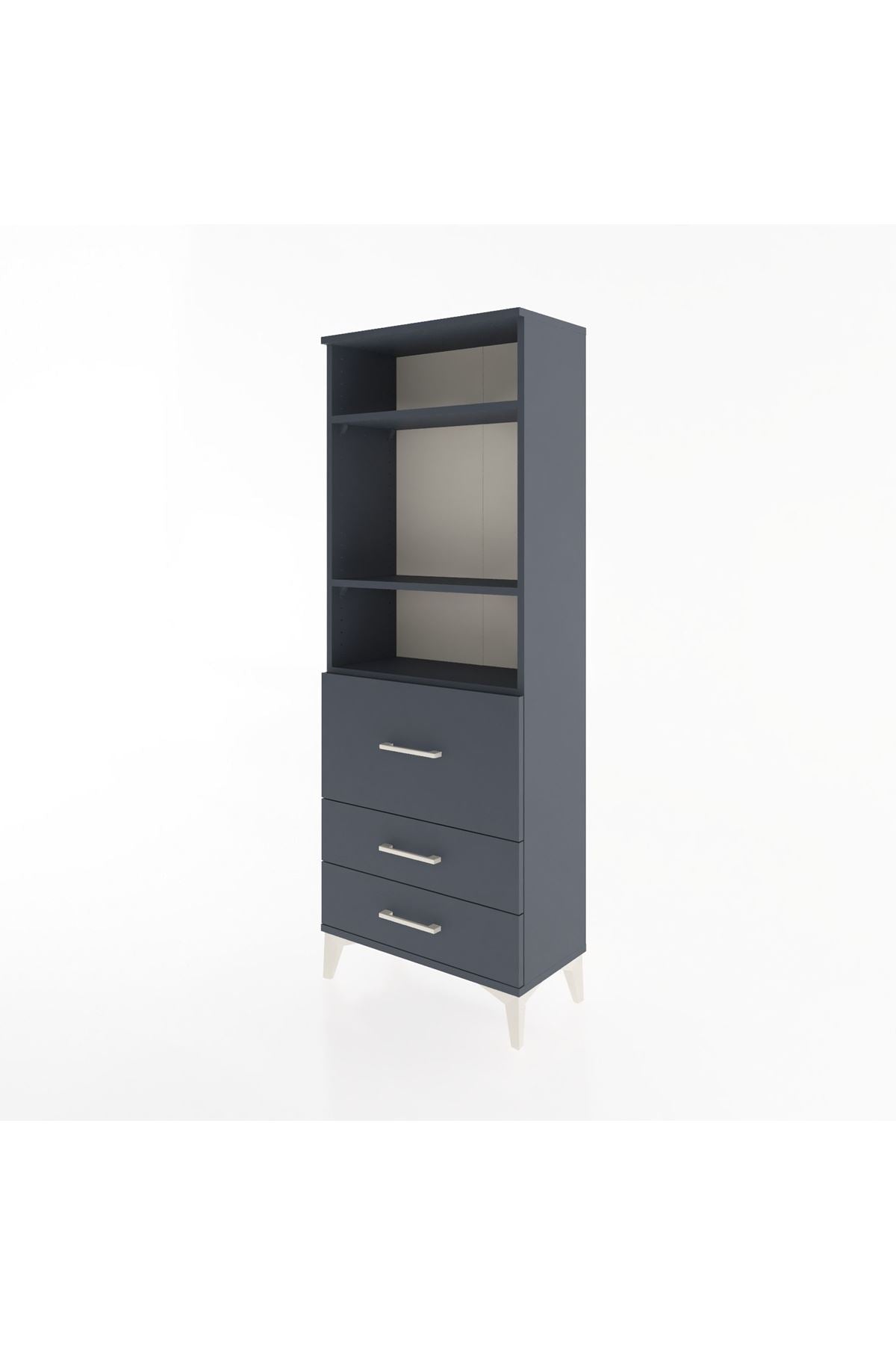 Arges Dolap 3 Raflı 3 Çekmeceli 60x30x163 - S20M028V5A