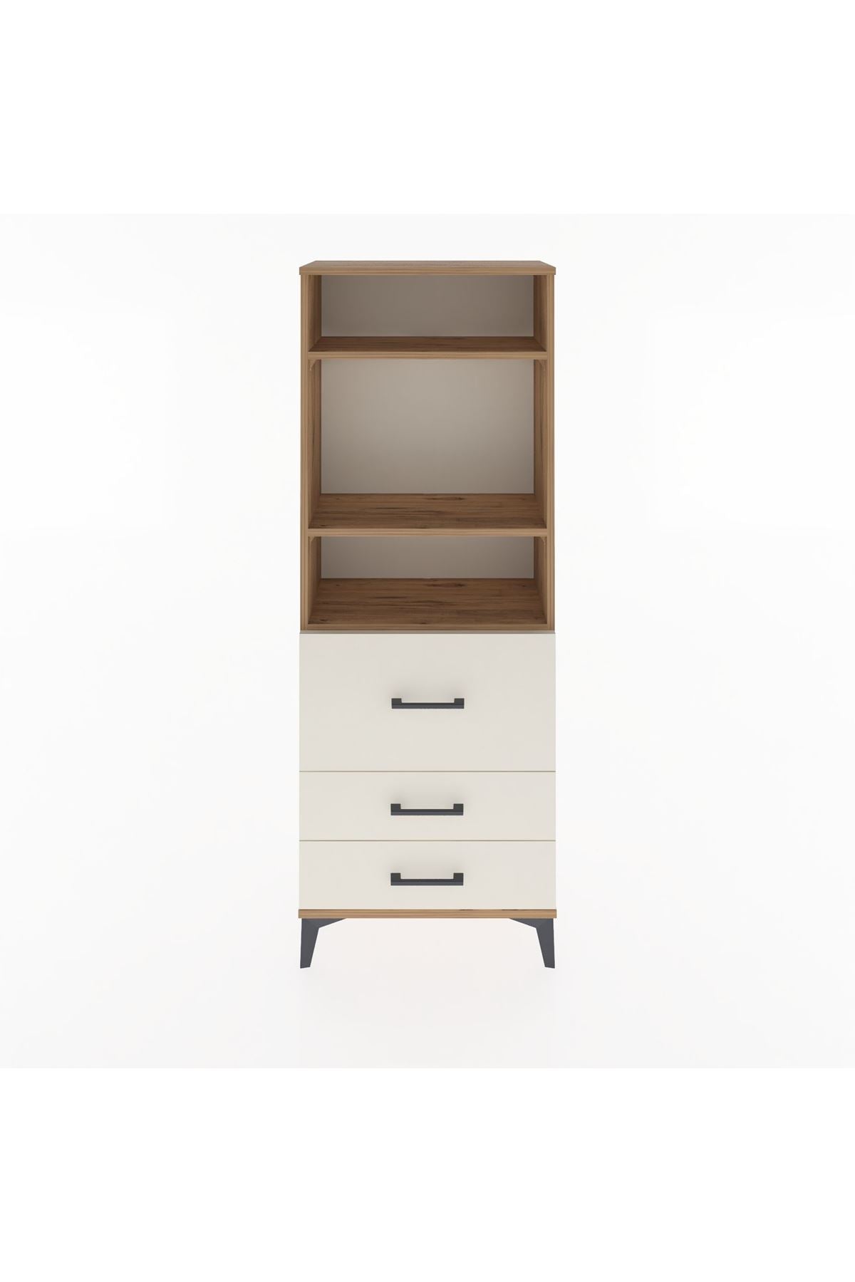 Arges Dolap 3 Raflı 3 Çekmeceli 60x30x163 - S20M028V7A