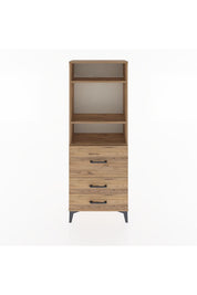 Arges Dolap 3 Raflı 3 Çekmeceli 60x30x163 - S20M028V9A