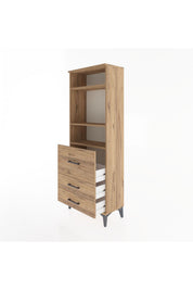 Arges Dolap 3 Raflı 3 Çekmeceli 60x30x163 - S20M028V9A