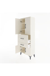 Arges Dolap 3 Raflı 2 Çekmeceli 4 Kapaklı 60x30x163 - S20M029V1A