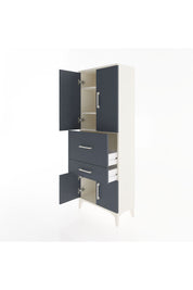Arges Dolap 3 Raflı 2 Çekmeceli 4 Kapaklı 60x30x163 - S20M029V2A