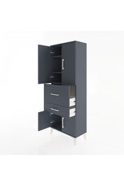 Arges Dolap 3 Raflı 2 Çekmeceli 4 Kapaklı 60x30x163 - S20M029V5A