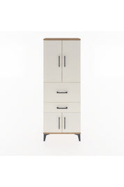 Arges Dolap 3 Raflı 2 Çekmeceli 4 Kapaklı 60x30x163 - S20M029V7A