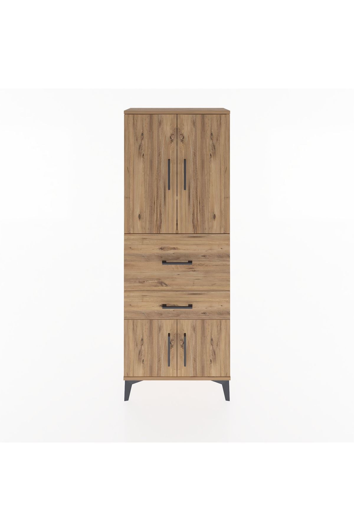 Arges Dolap 3 Raflı 2 Çekmeceli 4 Kapaklı 60x30x163 - S20M029V9A