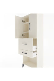 Arges Dolap 3 Raflı 2 Çekmeceli 2 Kapaklı 60x30x163 - S20M031V1A