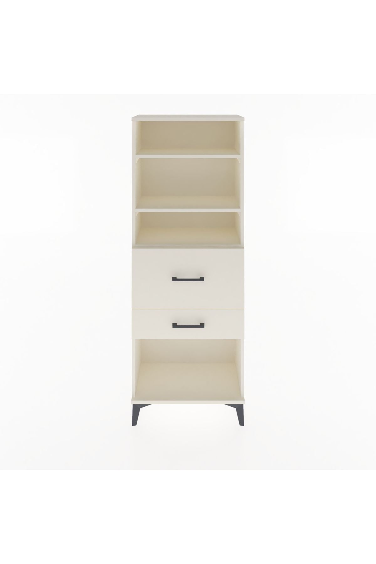 Arges Dolap 3 Raflı 2 Çekmeceli 60x30x163 - S20M032V1A
