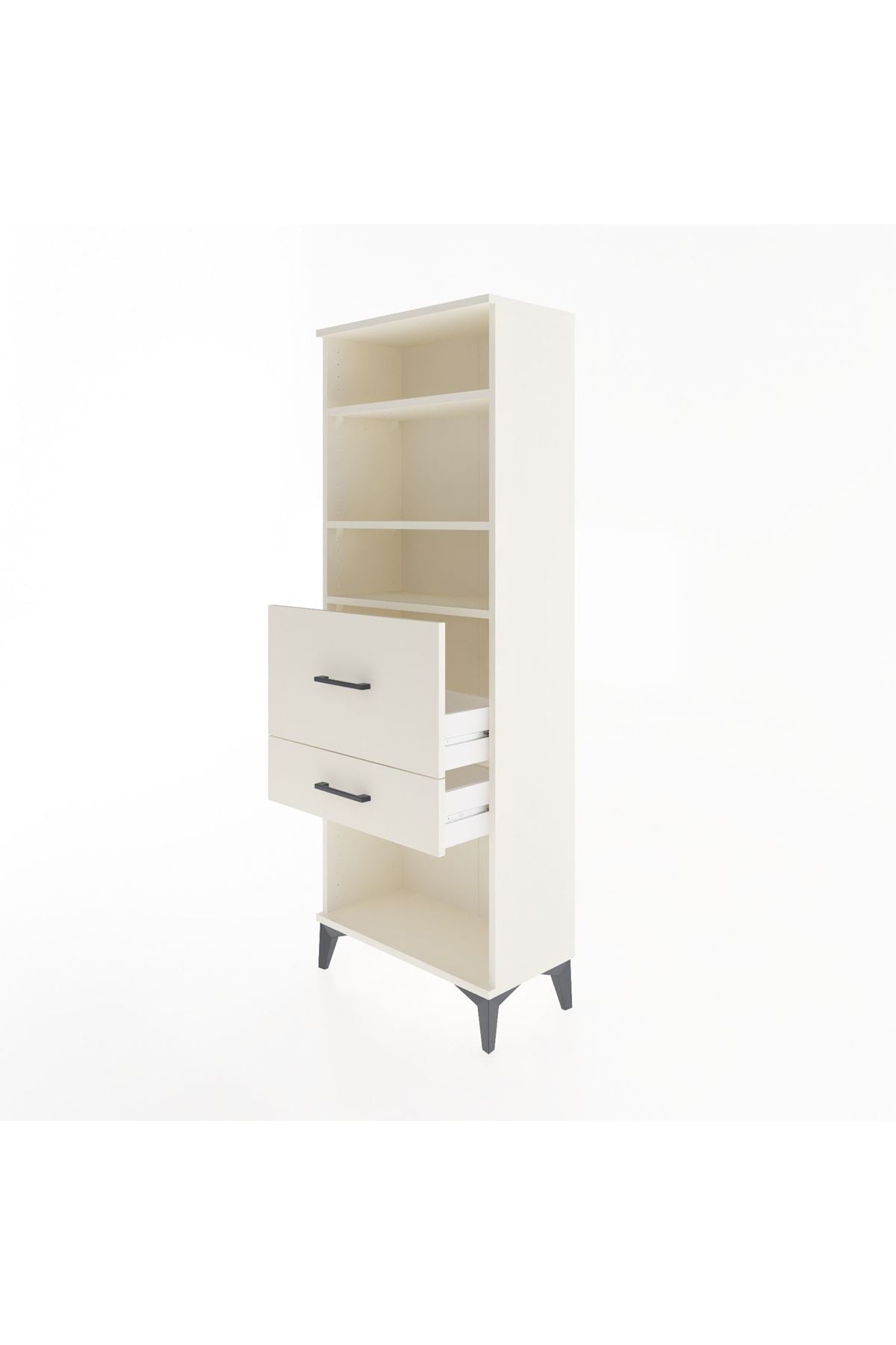 Arges Dolap 3 Raflı 2 Çekmeceli 60x30x163 - S20M032V1A