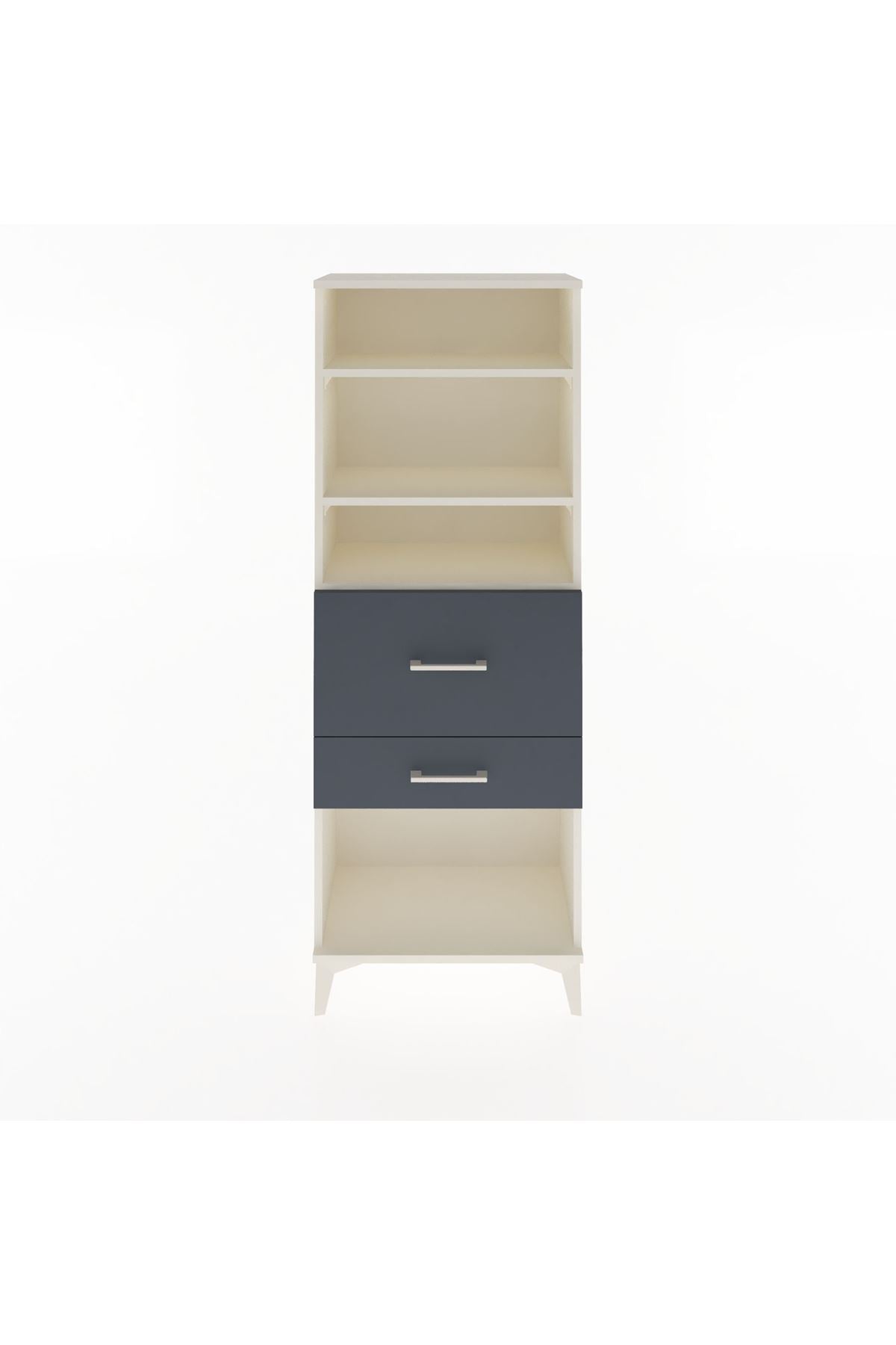 Arges Dolap 3 Raflı 2 Çekmeceli 60x30x163 - S20M032V2A