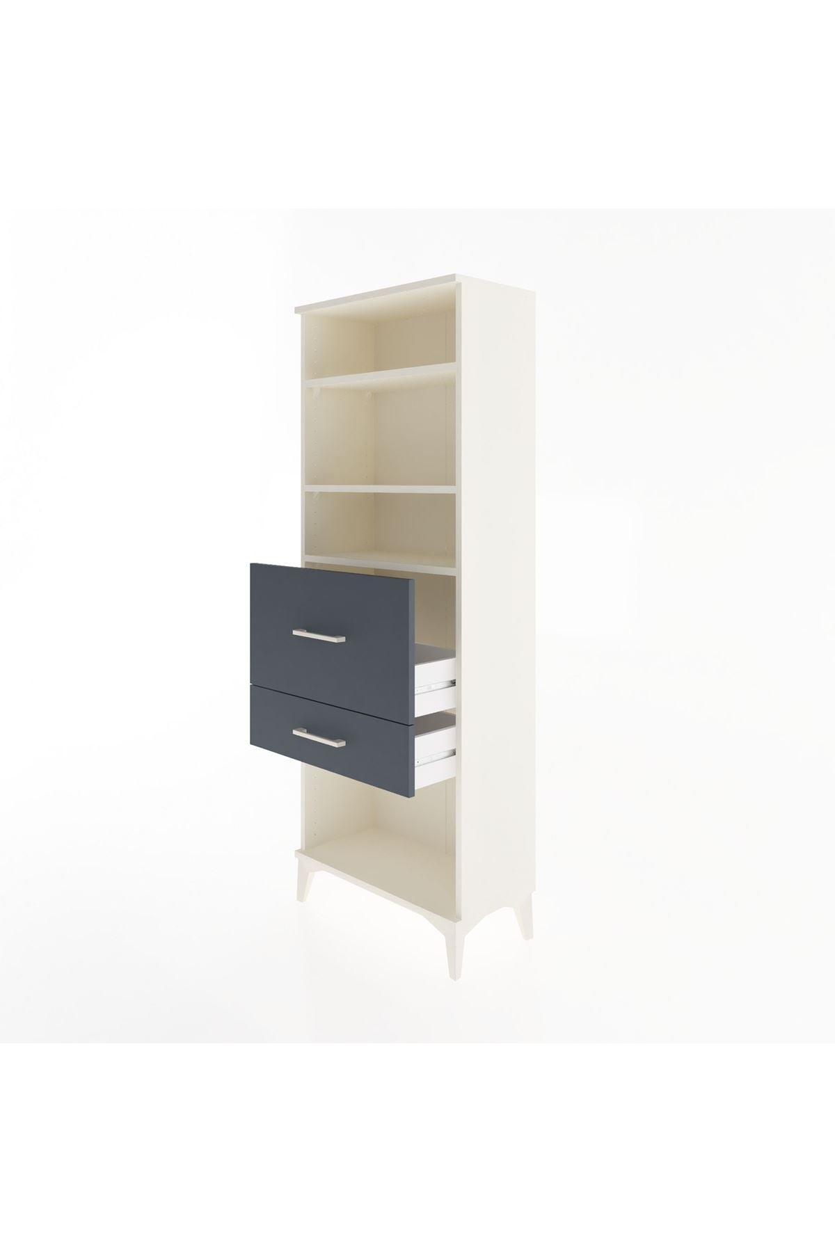 Arges Dolap 3 Raflı 2 Çekmeceli 60x30x163 - S20M032V2A