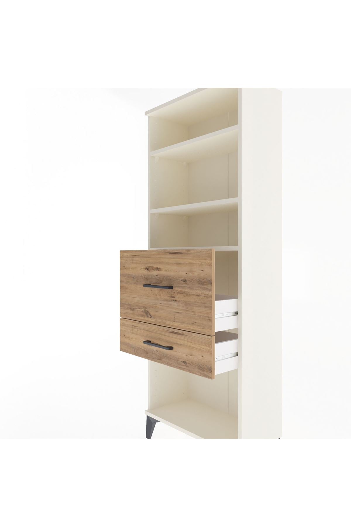 Arges Dolap 3 Raflı 2 Çekmeceli 60x30x163 - S20M032V3A